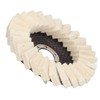 2Pcs 5in Grinding Disc Wave Shape Wool Felt Polishing Wheel