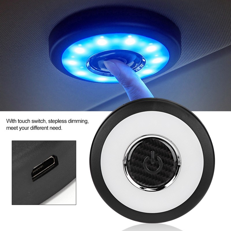 5V Universal Car Back LED Reading Ceiling Light USB Charging