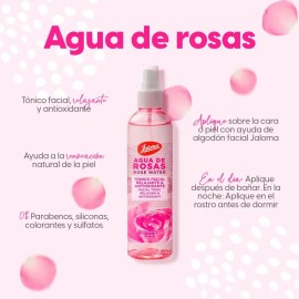Agua Rosas Alantoína Jaloma 250ml Piezas Todo Tipo Piel Día Noche