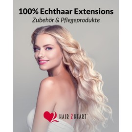 Hair2Heart 50 x 0.5g Microring Loop Extensions, - 24", colour #60 light blond, wavy