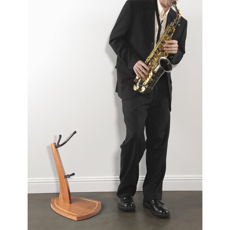Musbeat Saxophone Stand, Saxophone Stand for Alto and Tenor, Zebra