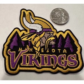 Unbranded Minnesota Vikings vintage Style embroidered iron on Patch 3.5”X 3” Awesome!