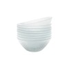Vikko Elegant Textured Glass Salad Bowls - Set of 6,