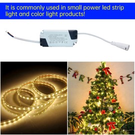 Qimoo 18~24W LED Driver, Constant Current 300mA AC 85~265V Output 54~100V DC Female Connector External Power Supply Rectifier Transformer for LED Ceiling Light