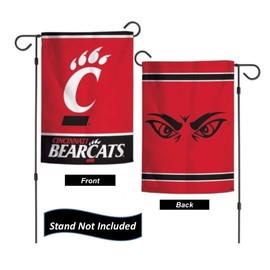 Cincinnati Bearcats 12.5” x 18" Double Sided Yard and Garden College Banner Flag is Printed in The USA,