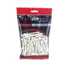 Brand Fusion Unisex 83mm White Wooden Golf Tees 83 mm, White, UK