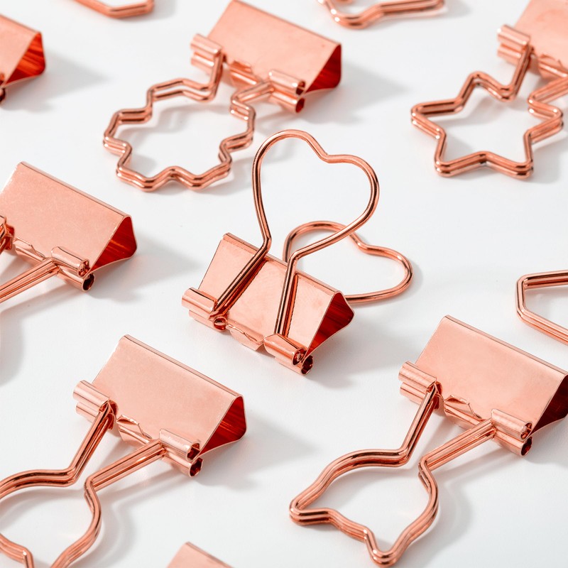 Mr. Pen- Cute Metal Binder Clips, 18 pcs, 0.75", Small