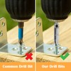3 Pcs Upgrade Hinge Drill Bit Set Bring 1 Wrench,