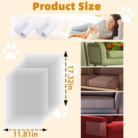 Cat Scratch Furniture Protector, 10 PCS, 17.3'' x 11.8''