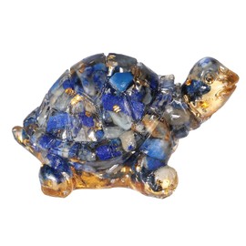 mookaitedecor Rose Quartz Resin Turtle Crystal Tortoise Statue Carved Animal for Home Office Decoration