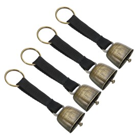 PATIKIL 4 Pcs Dog Collar Bear Bells Goat Bell Loud Bell Dog Cowbell for Dog Collars with Tracking Noise Country Cow Bells and Hiking