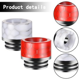 RUIYITECH 810 Drip Tip Stainless Steel 810 Drip Tips for Geekvape Zeus X Z Max Drag 4 Argus GT 2 Uforce L Maat Tank New (Red)