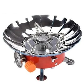 Portable Camping Stoves Backpacking Stove with Piezo Ignition Stable Support Wind-Resistance Camp Stove for Outdoor Camping Hiking Cooking
