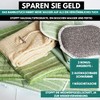 11 Bamboo Microfibre Cloths XXL, Washable Sponges + Bag, Premium