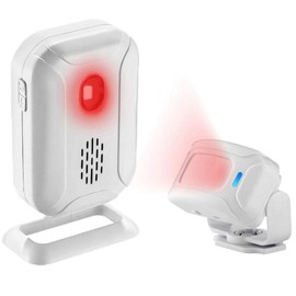 Greencycle Wireless Motion Sensor Doorbell，Business/Store Entry Alert Bell,900ft Range,16 Tones,4 Levels of Speaker Volume,Alarm Designed Specifically for The Elderly/Children,1PK