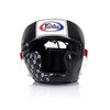 Fairtex Muay Thai Boxing Kickboxing Headgear Headguard (HG10, Black, Lace-Up)