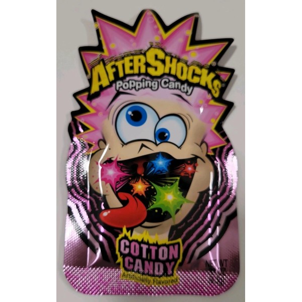 Unbranded Aftershock Cotton Candy Popping Candy 4 Count Free Shipping