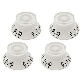 FLEOR 4pcs LP Guitar Knobs White Top Hat Style Speed Control Knobs Compatible with LP Style Electric Guitar
