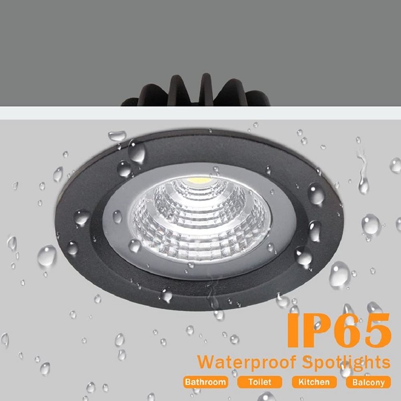 LS-PRO 4.25inch 12w LED Recessed Ceiling Light Slim Aluminium Panel,