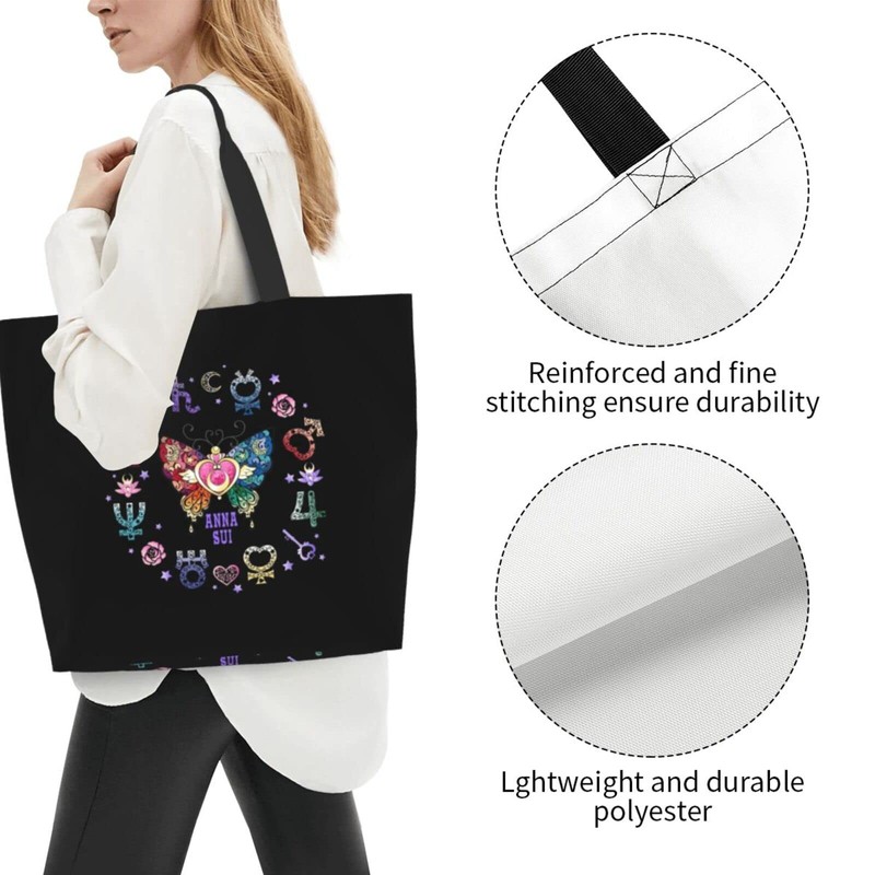 [MINIER] Sailor Moon Eco Bag, Women's Tote Bag, Shoulder Bag,