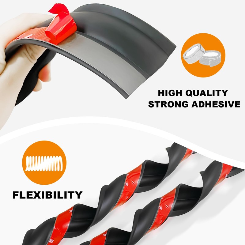 Universal Garage Door Threshold Seals Bottom Rubber Replacement, weatherproofing Garage