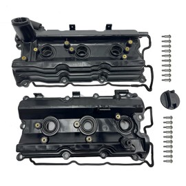 NITOYO Engine Valve Cover Kit with Gaskets & Bolts Compatible with Nissan 350Z 2003-2008, Infiniti G35 2003-2007, M35 2006-2008, FX35 2003-2008, V6 3.5L VQ35DE, Replaces 13264-AM610, 13264-AM600