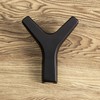Gedotec Marion Double Coat Hook Square Coat Hook Black Matt