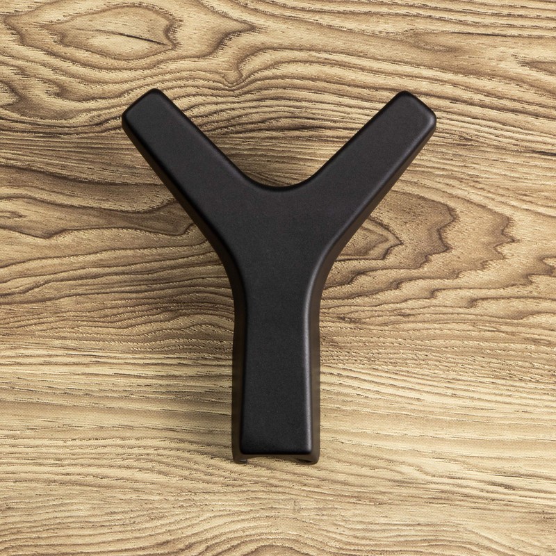 Gedotec Marion Double Coat Hook Square Coat Hook Black Matt