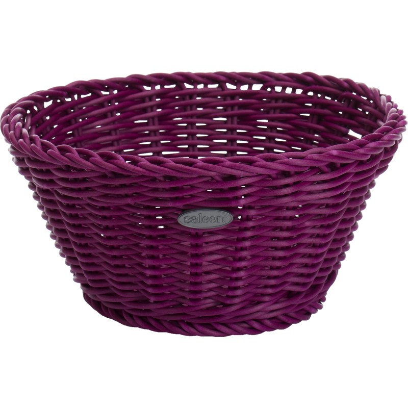 Saleen Trend Basket Round Ø18x10 cm in Purple, polypropylene 18