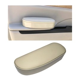 Ohleats Car Armrest Support Cover, Adjustable Auto Side Door Armrest Pillow Relieve Driver Arm Fatigue, Automotive Knee Elbow Pad with Storage Box, Interior Car Accessories (Beige, Style 2)