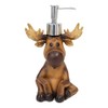 Moose with Antlers Soap Pump Dispenser for Cabin Lodge Bathroom
