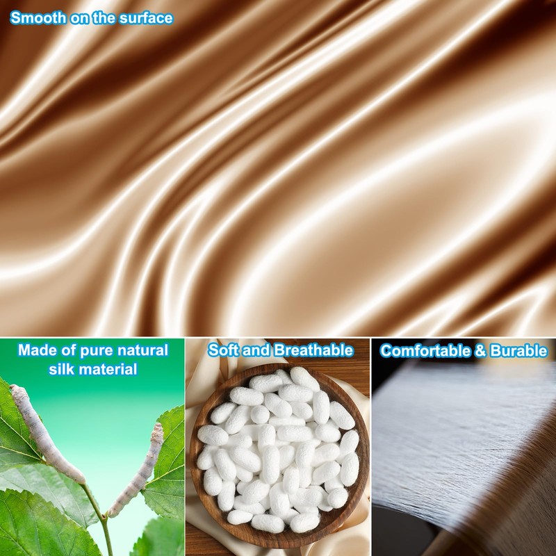 PATIKIL 100% Natural Silk Sleep Mask, Adjustable Soft Eye Mask