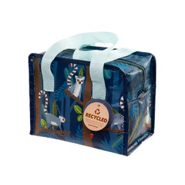 Puckator Lemur Spirit of The Night RPET Recycled Plastic Bottles Reusable Insulated Lunch Bag - Meal Prep Bag - Lunch Bag with Strap - Tote Lunch Box Bag for Adults - Food Bag Storage Organizer