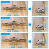 Zocipro Pack of 4 Hinge Folding Fittings, 90/170 Degree Folding