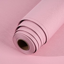 LOVADA Peel and Stick Wallpaper Pink Silk Wall Paper - 15.7 x 200 Inch Self Adhesive Wallpaper Peel and Stick, Easy to Paste Wall Contact Paper for Stand Liner, Table and Door Makeover Decor