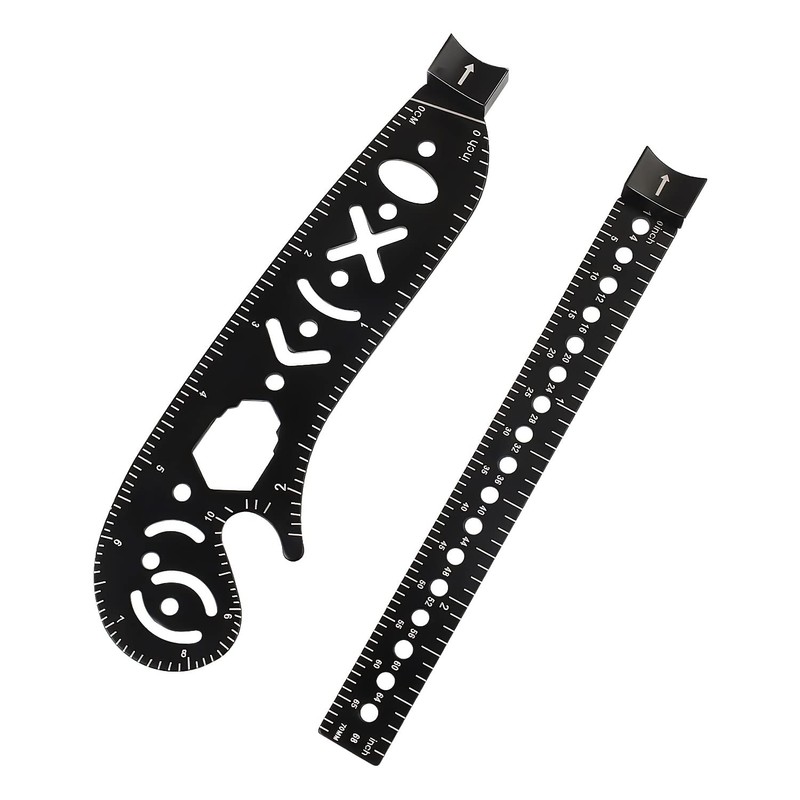 Multifunctional Drawing Tool, WJUAN Portable Drawing Ruler, Lightweight Durable Multi