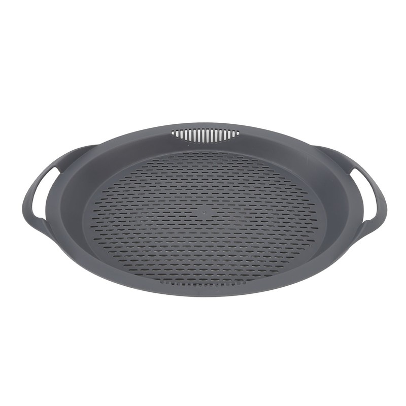 Kitchen Food Processor Robot Tray with Perforated Holes Steaming Tray
