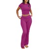 ANRABESS Lounge Sets for Women 2 Piece Foldover Yoga Flare