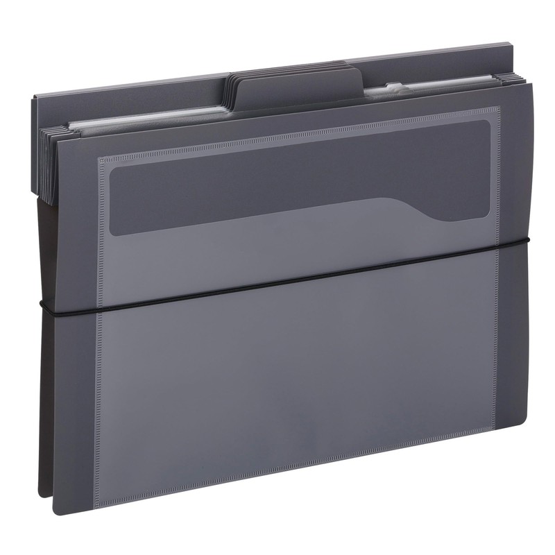 Smead Cascading Wall Organizer, 6 Pockets, Letter Size, Gray/Neutral (92061)