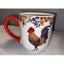 Susan Winget Cracker Barrel Susan Winget Rooster Floral Mug NEW Multi Avail