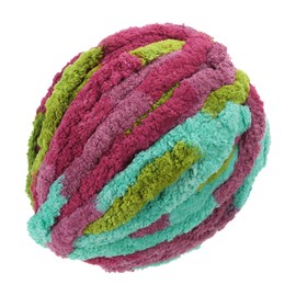 uxcell Chunky Yarn, 1Pcs 27m x 2cm - Polyester Blanket Yarn, Hand-Knitted DIY Thick Chenille Yarn for Crocheting Blankets Bags Scarf Hats (Mixed Purple)