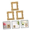 CIYODO 3pcs Small Photo Frame Gold Picture Frames Small Picture