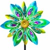 VEWOSTAR 53 Inch Wind Spinner - Outdoor Metal Peacock Wind