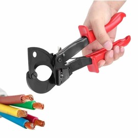 ARCOSHOP | Alicate Pinzas Cortador De Cable Alambre Trinquete Uso Rudo de mano para Cortar Cables de Cobre y Aluminio 240 mm² Tijeras de Cable de Tipo de trinquete Manual máximo Corte rapido