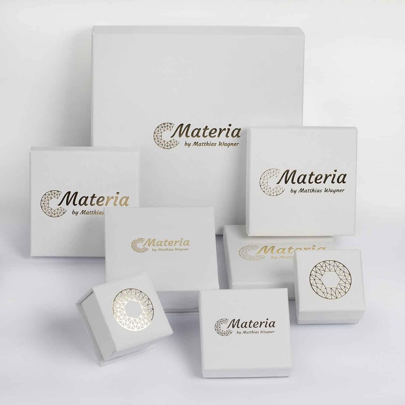 MATERIA by Matthias Wagner Double Hoop Earrings Silver 925 Women's