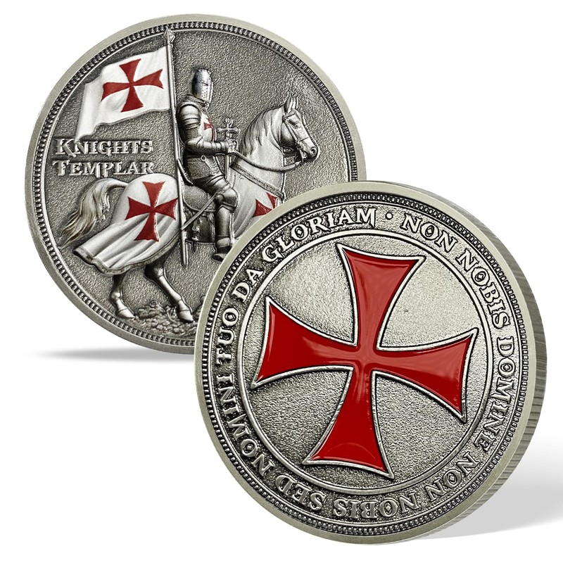 AtSKnSK Knights Templar Red Cross Challenge Coin