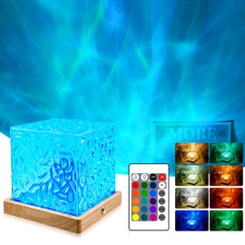 FayrVind Northern Lights Wave Cube Lamp, Galaxy Light Projector Night Light for Teenage Room Decor, Luminorthe Cube Lamp for Bedroom Decor Kids Mood Lighting,16 Colors RGB Auror Ocean Wave Projector