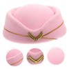 Tofficu Stewardess Hat Air Felt Stewardess Cap Womens Hats Admiral