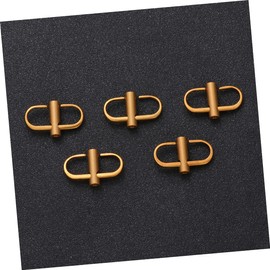 LALAFINA 15pcs Metal Buckle Chain Strap Screw Fastening Retro Gold Slide Buckles for Backpack Suitcase and Crafts