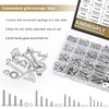 Kindroufly 722 Pieces #4-40#6-32#8-32#10-24, Phillips Pan Head Machine Screws Nuts